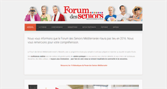 Desktop Screenshot of forumdesseniors.com
